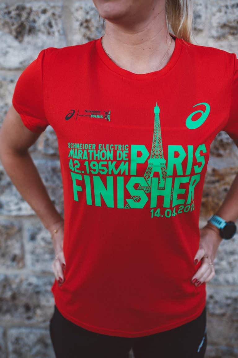 T-shirt ASICS Orange Team - Partenaire Marathon Pour Tous JO Paris 2024, Taille XS Neuf
