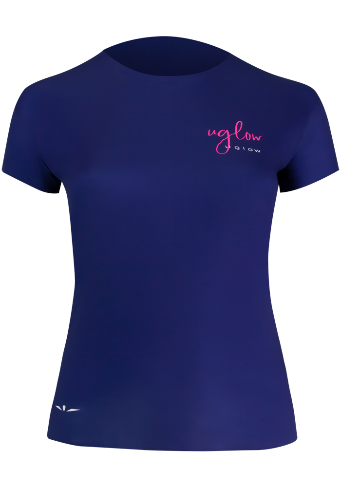 Uglow-collection-capsule-1-t-shirt-femme-Super-Speed-AERO-bleumarine