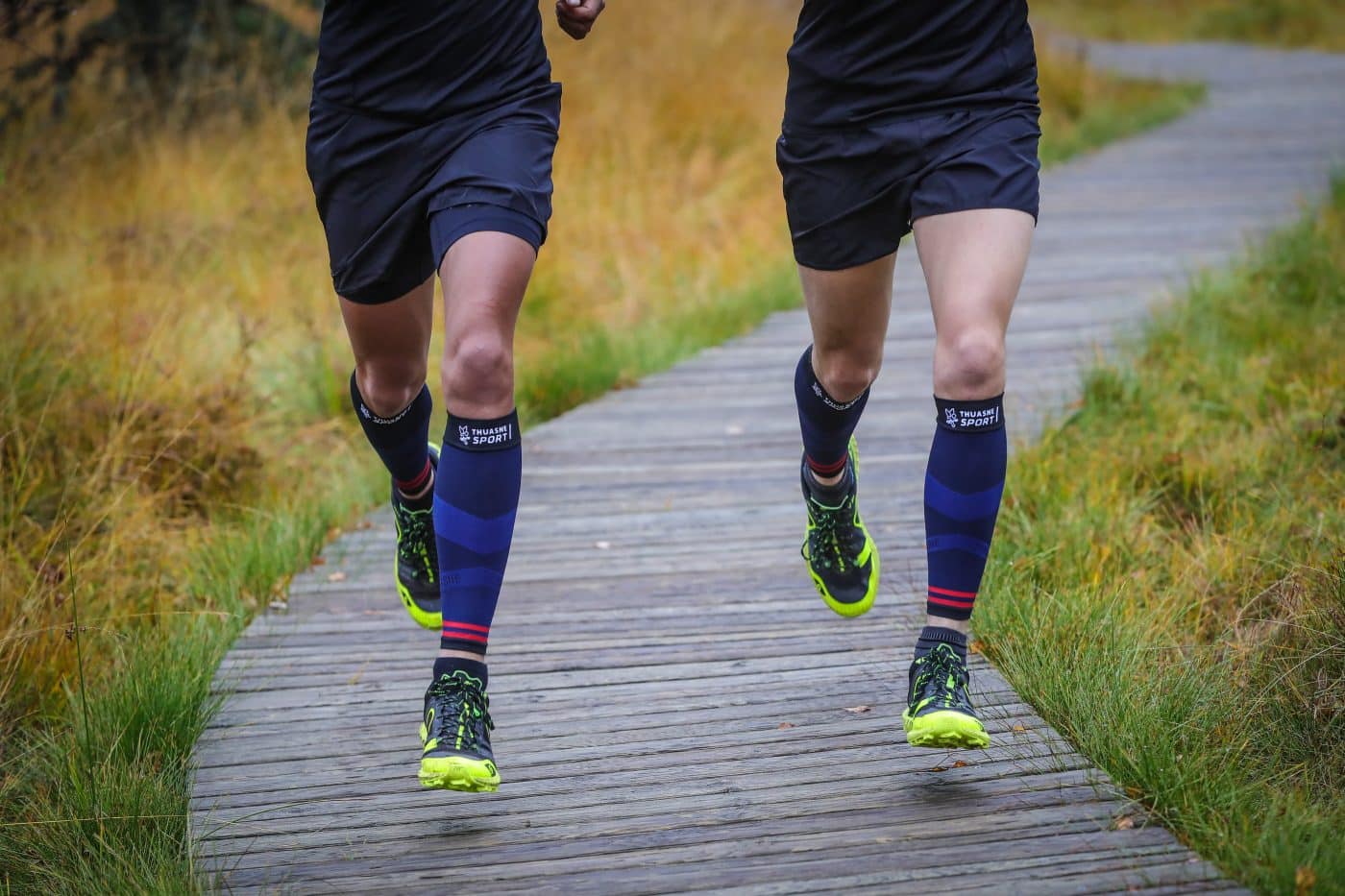 Chaussettes longues compression pour le sport Thuasne Sport.