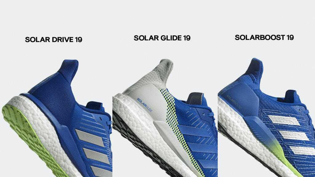 Solar Drive, la Solar Glide et la d'adidas