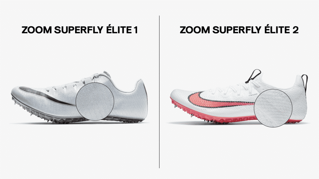 Comparaison-Nike-Zoom-Superfly-Élite-1-2-empeigne