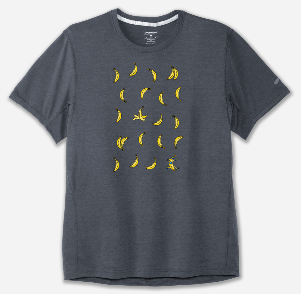 Brooks Collection Run Happy Banane T-shirt