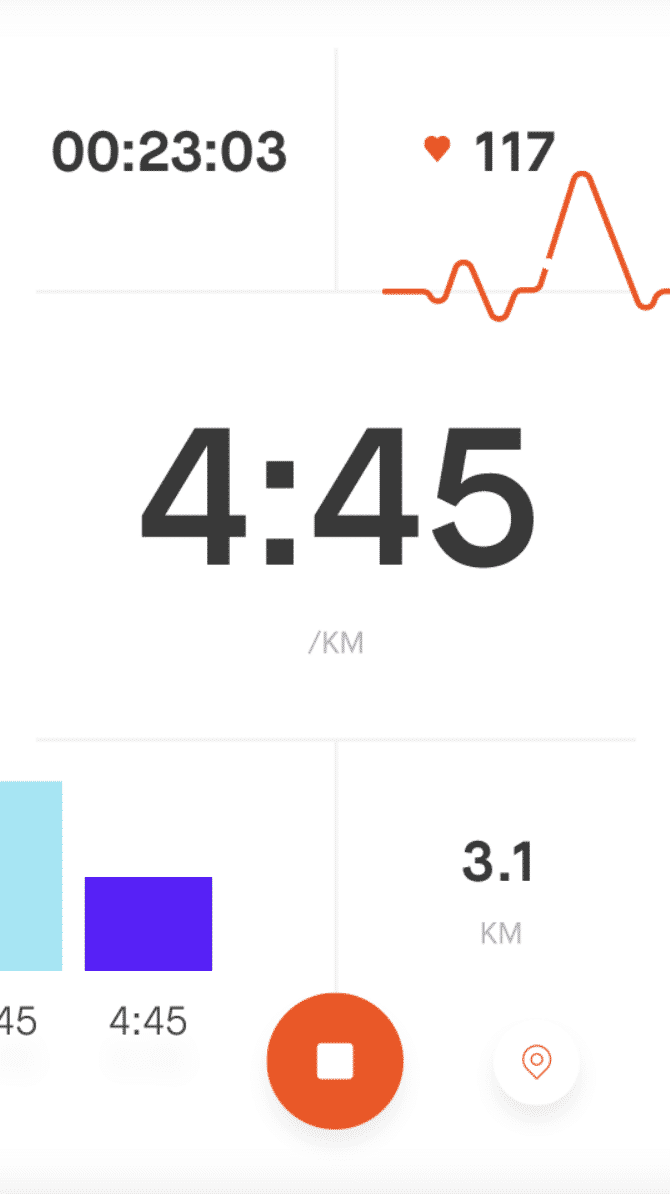 strava application running 4