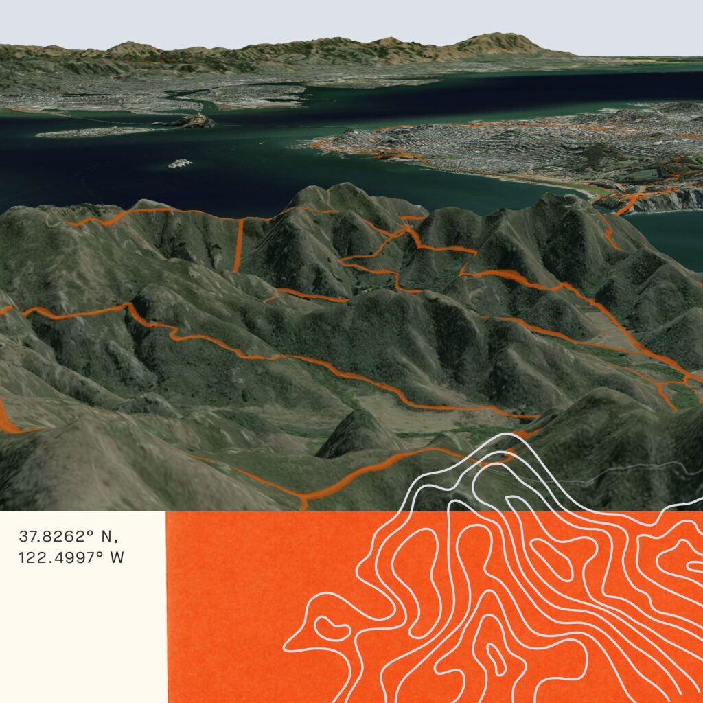 Strava fond de carte 3D