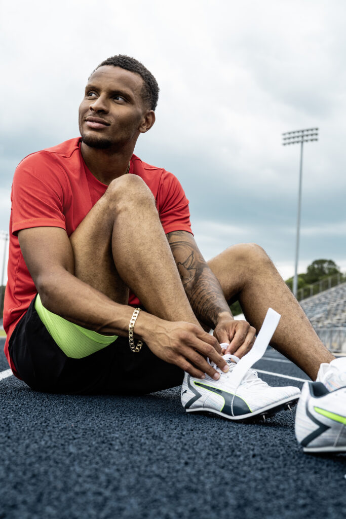 Andre De Grasse PUMA EVOSPEED TOKYO FUTURE NITRO FASTER