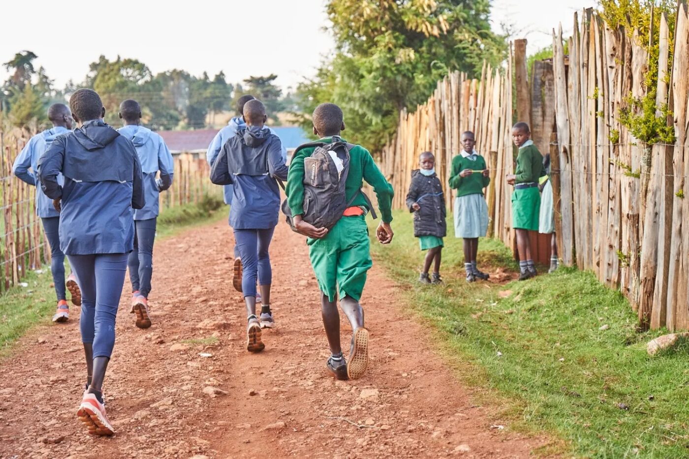 Milimani Runners On Running Trail Kenya