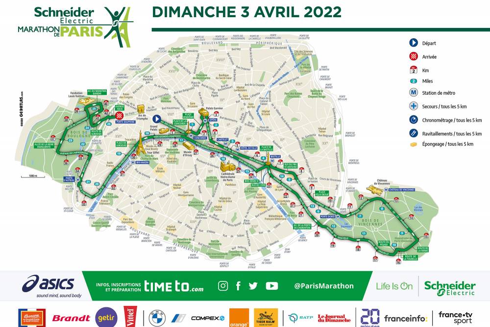 Remportez des dossards pour le semimarathon et le marathon de Paris