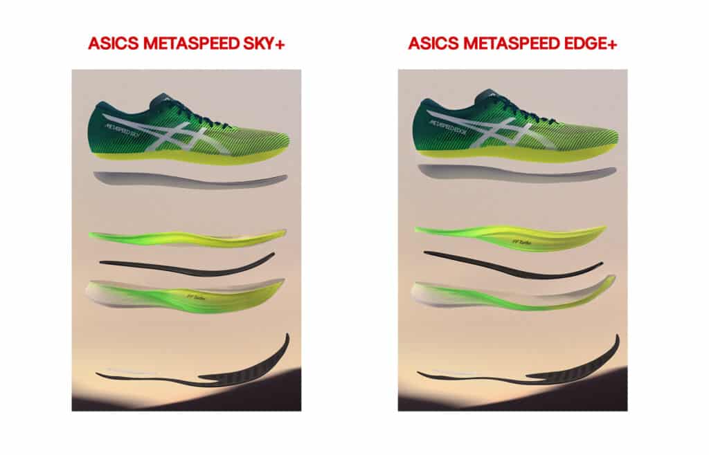 Comparatif ASICS METASPEED Plus EDGE SKY