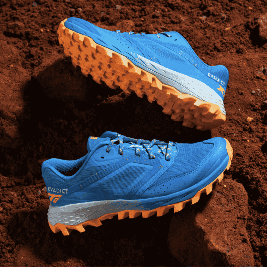 Evadict XT8 une chaussure de trail polyvalente idéale sur terrain boueux