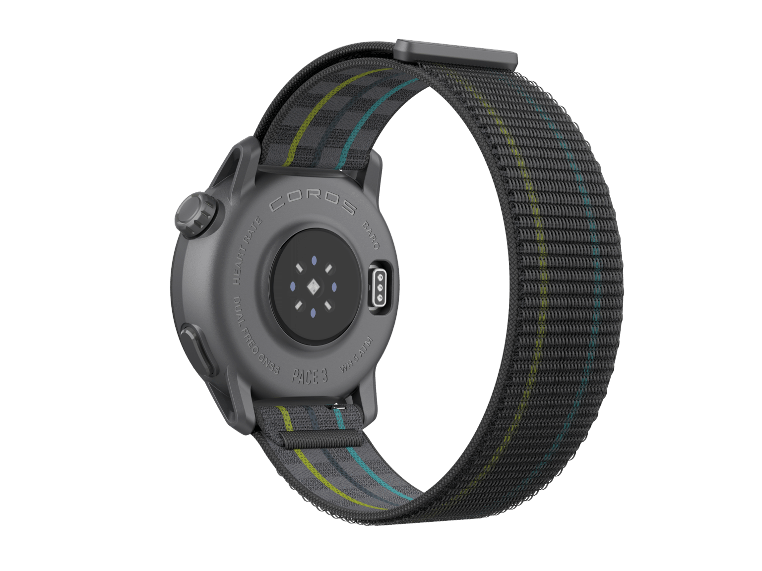 Pace 3 Silicone – Montre GPS multisport légère noire