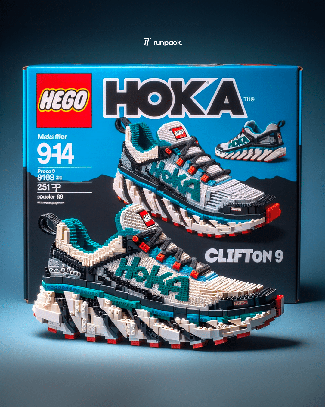 HOKA Clifton 9 LEGO