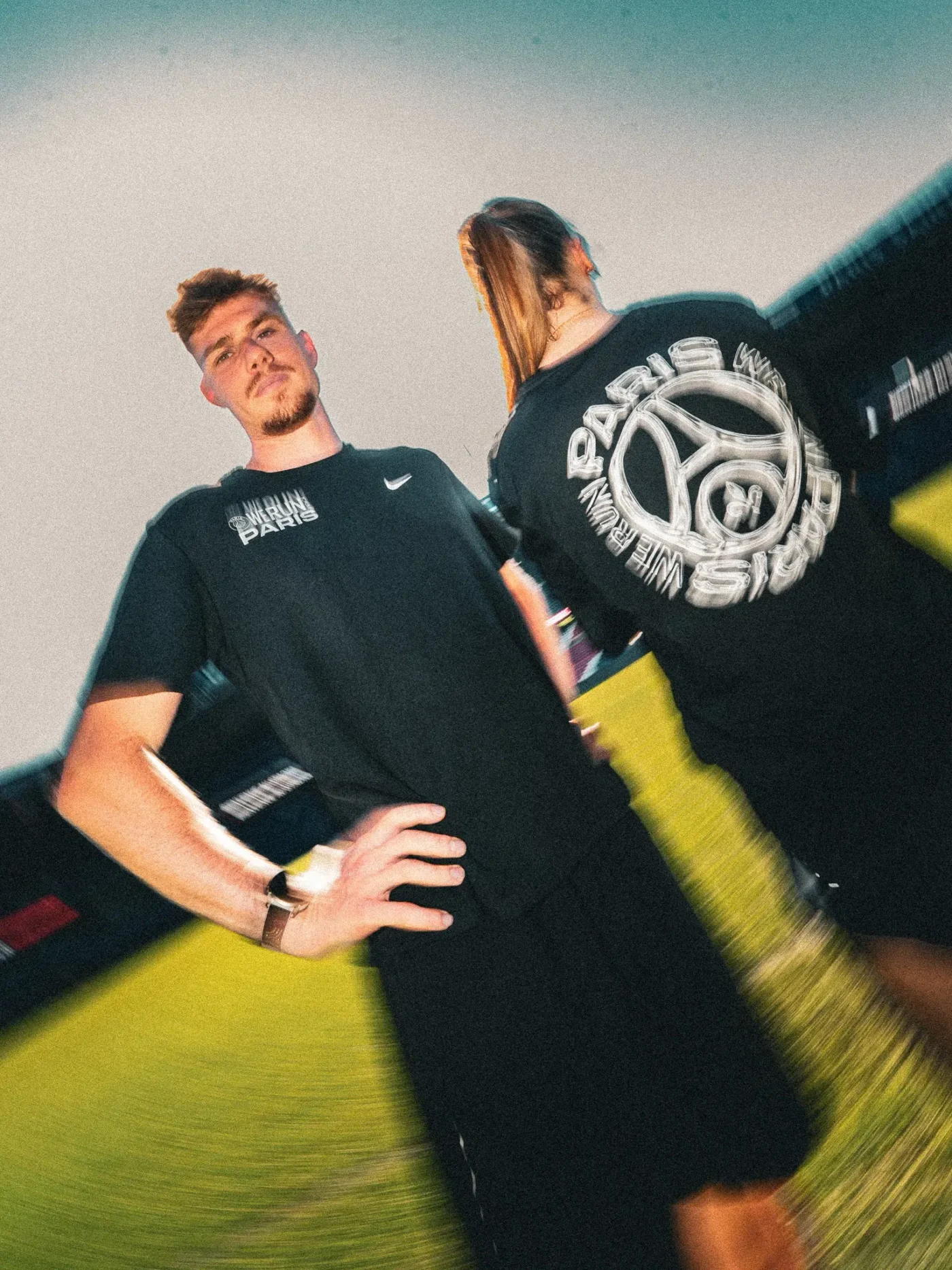 tee-shirt we run paris finisher psg