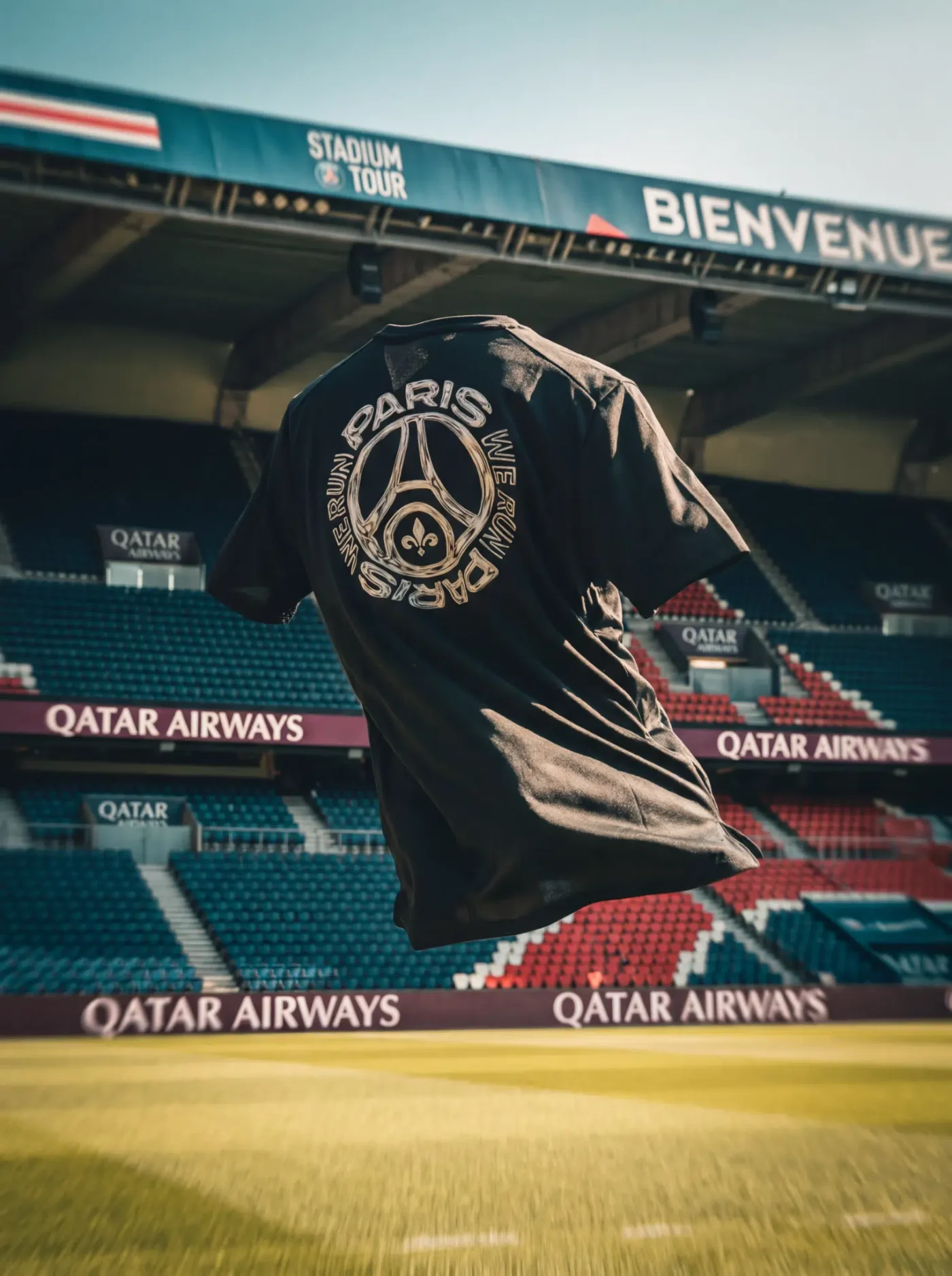 tee-shirt we run paris finisher psg